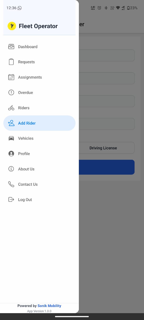 Mobile app user profile